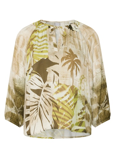 Blouses lange mouw groen Rabe