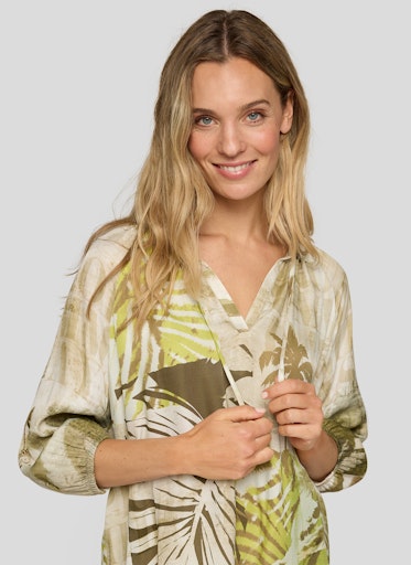 Blouses lange mouw groen Rabe