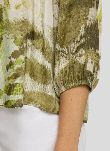 Blouses lange mouw groen Rabe