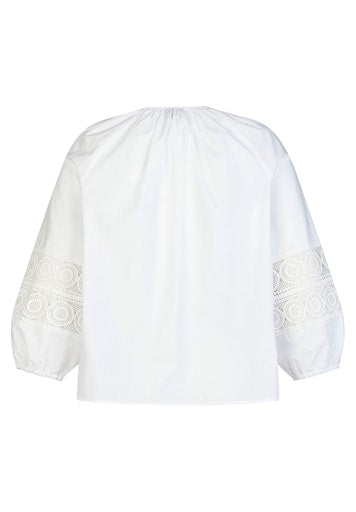 Blouses korte mouw wit Rabe