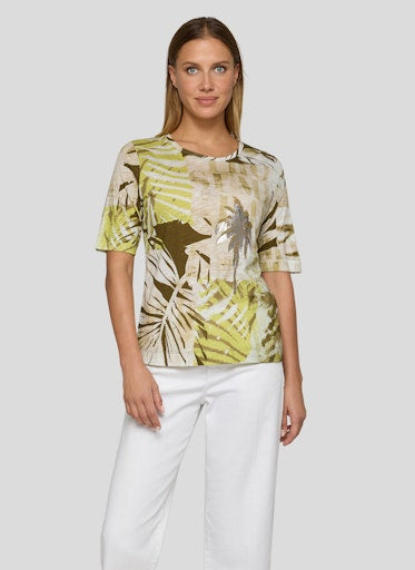 T-shirts korte mouw groen Rabe