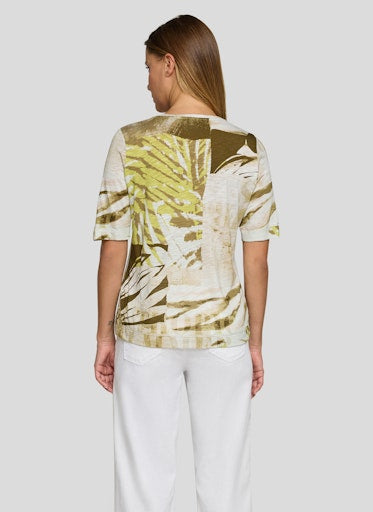 T-shirts korte mouw groen Rabe