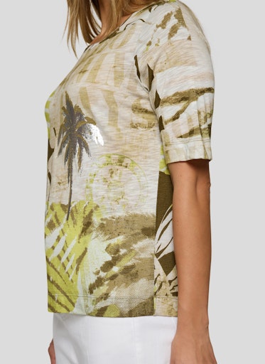 T-shirts korte mouw groen Rabe