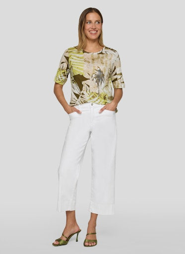 T-shirts korte mouw groen Rabe