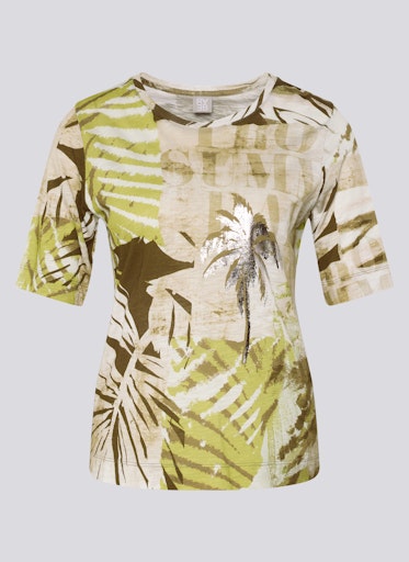 T-shirts korte mouw groen Rabe