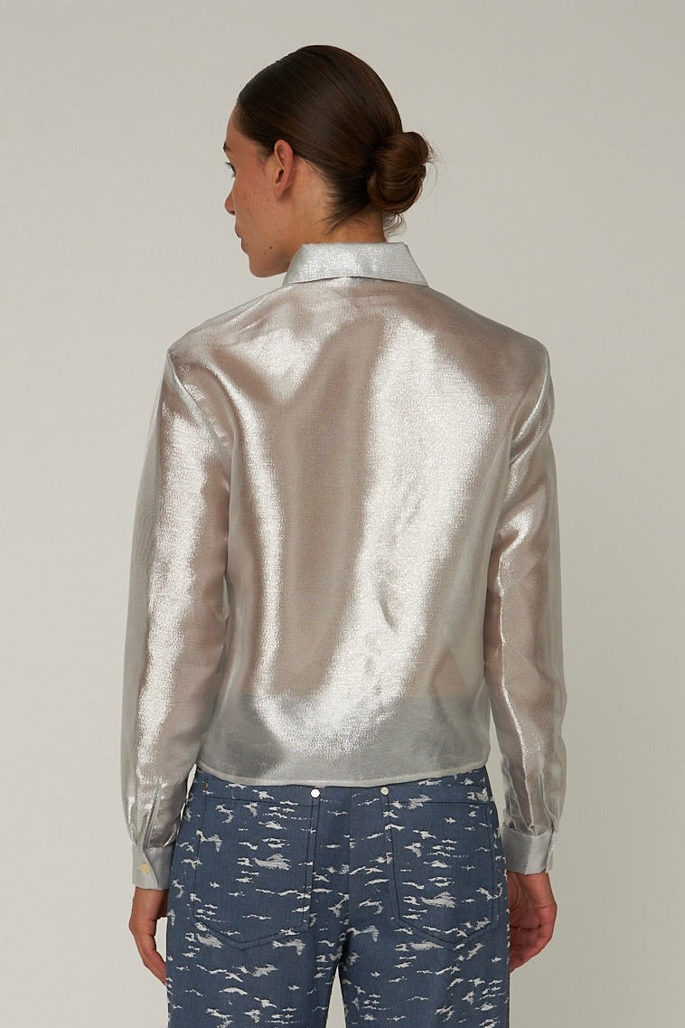 Blouses lange mouw zilver STELLA NOVA