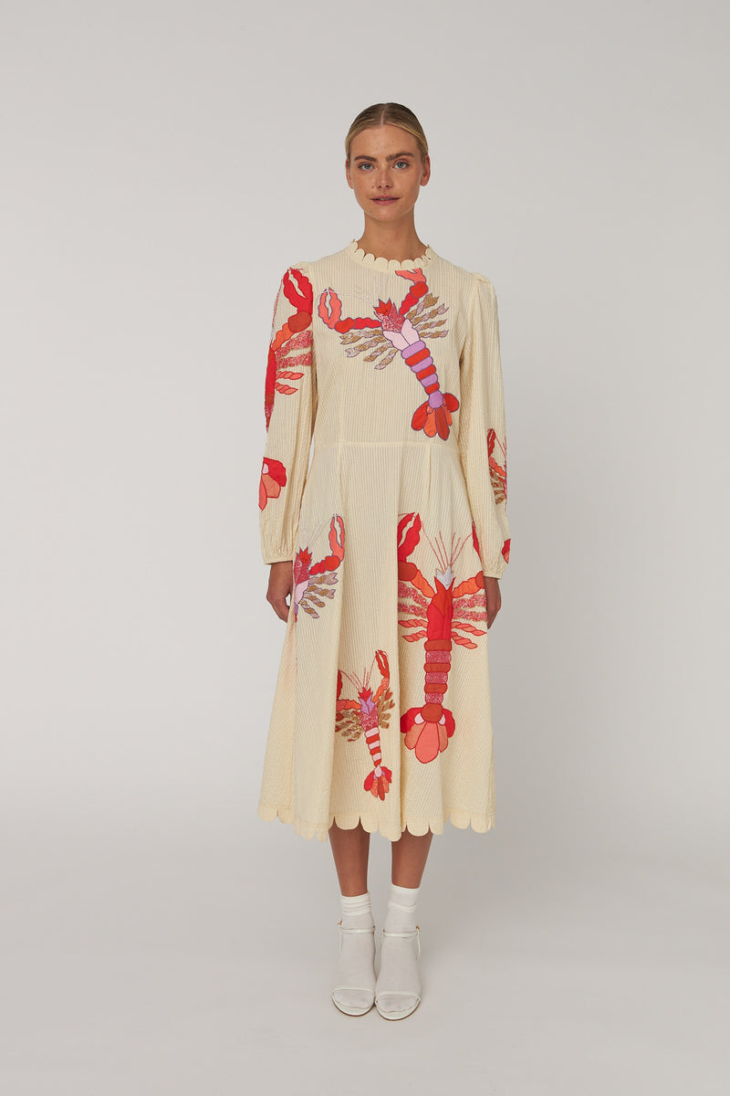 Jurken lange mouw multicolor STELLA NOVA