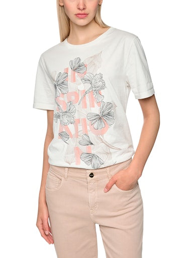 T-shirts korte mouw wit Marc Cain