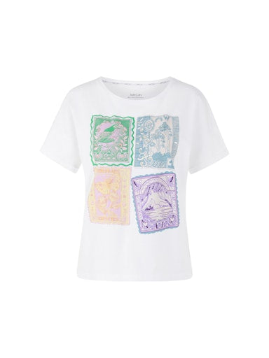 T-shirts korte mouw wit Marc Cain