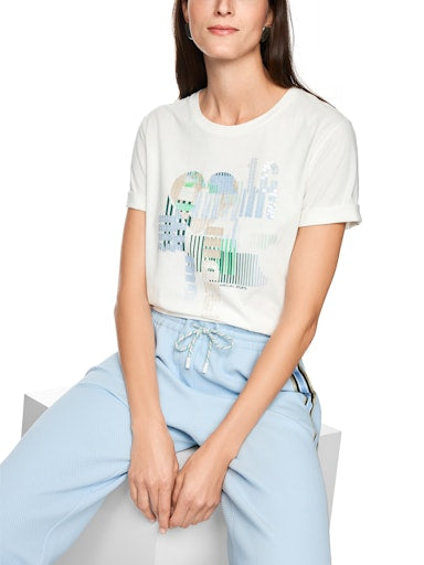 T-shirts korte mouw wit Marc Cain Sports