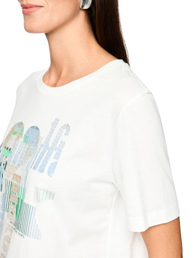 T-shirts korte mouw wit Marc Cain Sports