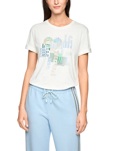 T-shirts korte mouw wit Marc Cain Sports