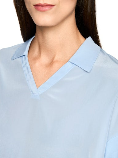 Blouses korte mouw blauw Marc Cain Sports