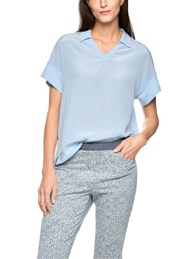 Blouses korte mouw blauw Marc Cain Sports