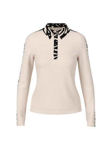 Polo's lange mouw zwart Marc Cain Sports