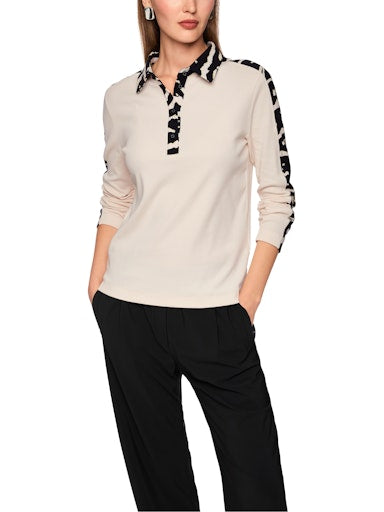 Polo's lange mouw zwart Marc Cain Sports