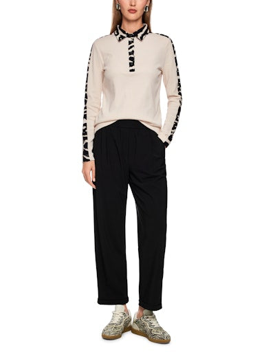 Polo's lange mouw zwart Marc Cain Sports