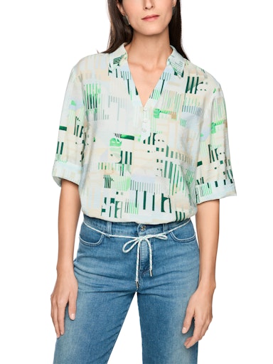 Blouses lange mouw blauw Marc Cain Sports