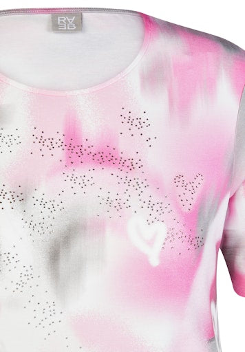 T-shirts korte mouw roze Rabe