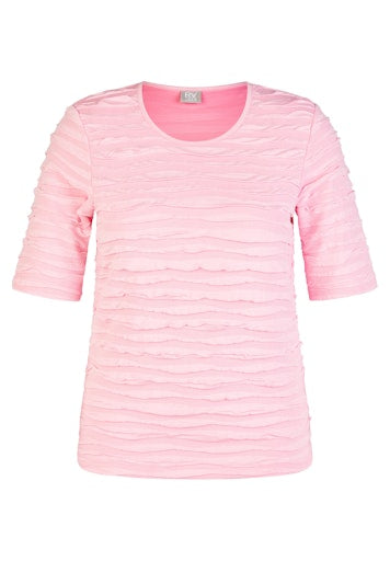 T-shirts korte mouw paars Rabe