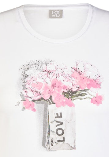 T-shirts korte mouw wit Rabe