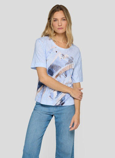 T-shirts korte mouw blauw Rabe