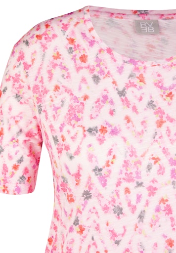 T-shirts korte mouw paars Rabe