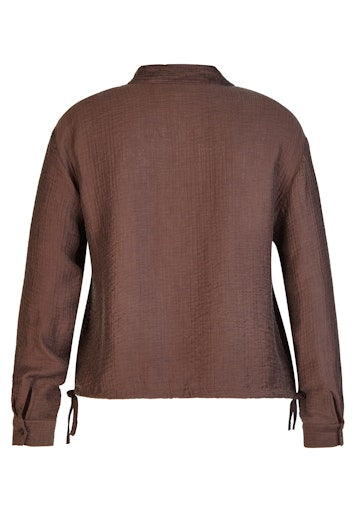 Blouses lange mouw bruin Rabe