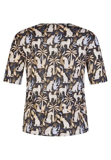 T-shirts korte mouw zwart Rabe