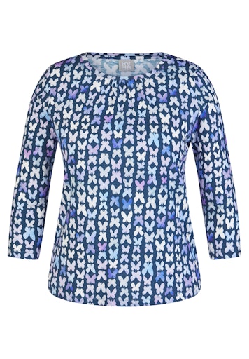 T-shirts lange mouw blauw Rabe