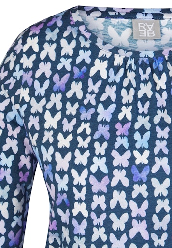 T-shirts lange mouw blauw Rabe
