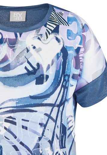 T-shirts korte mouw blauw Rabe