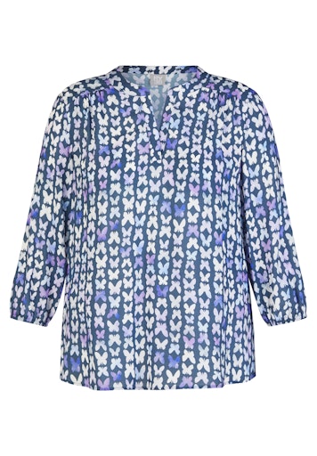 Blouses lange mouw blauw Rabe