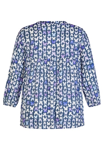 Blouses lange mouw blauw Rabe
