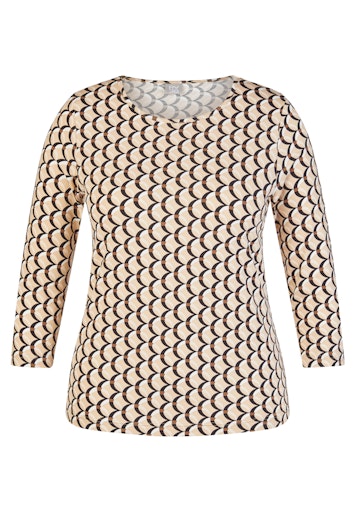 T-shirts lange mouw beige Rabe