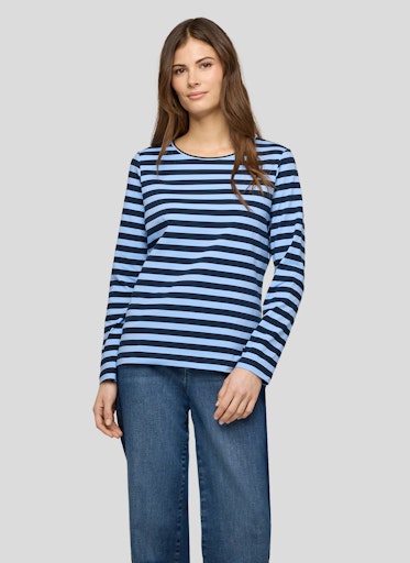 T-shirts lange mouw blauw Rabe