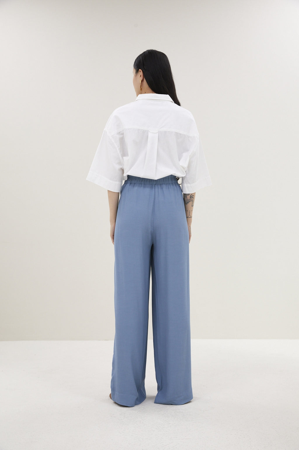 Blouses korte mouw wit by-bar