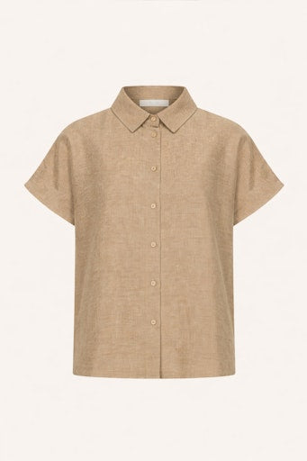 Blouses korte mouw goud by-bar