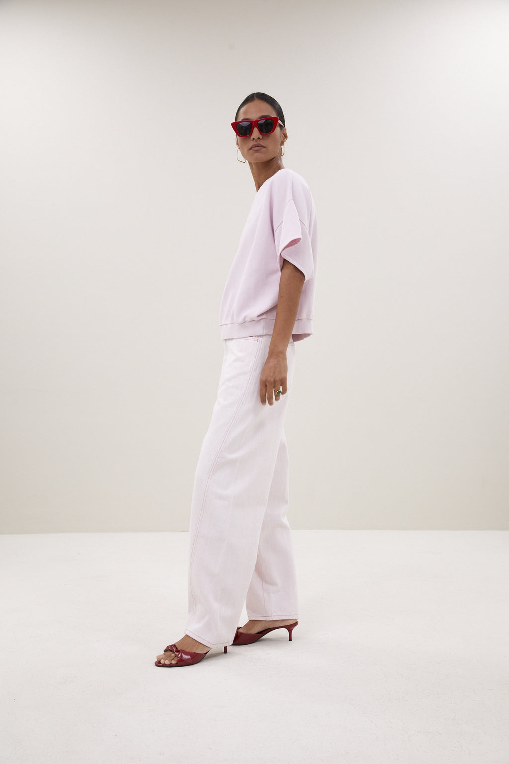 Jeans roze by-bar