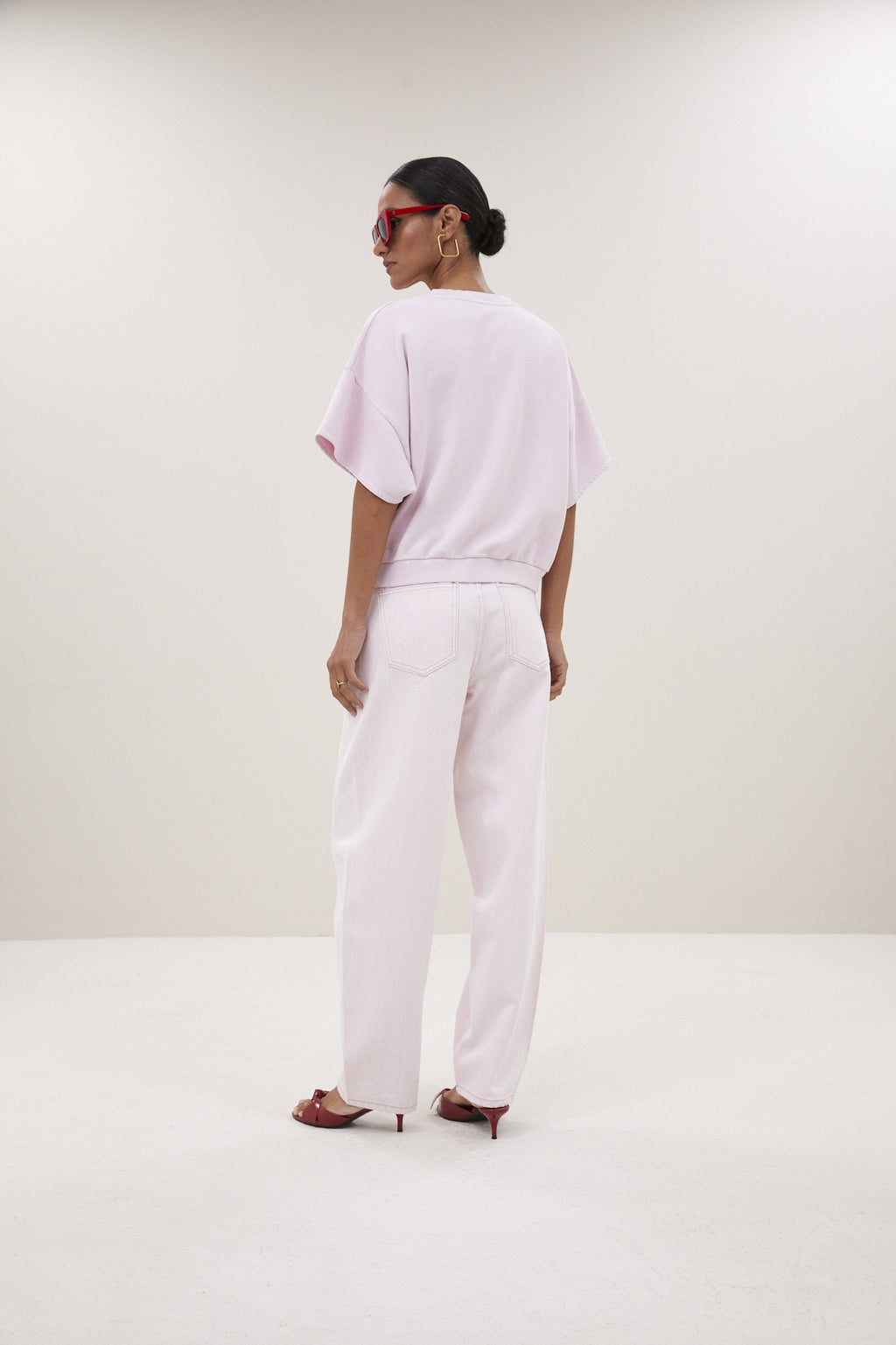 Jeans roze by-bar