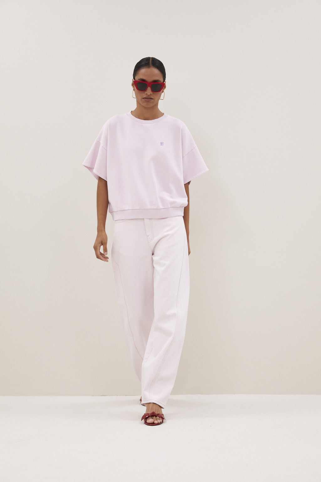 Jeans roze by-bar