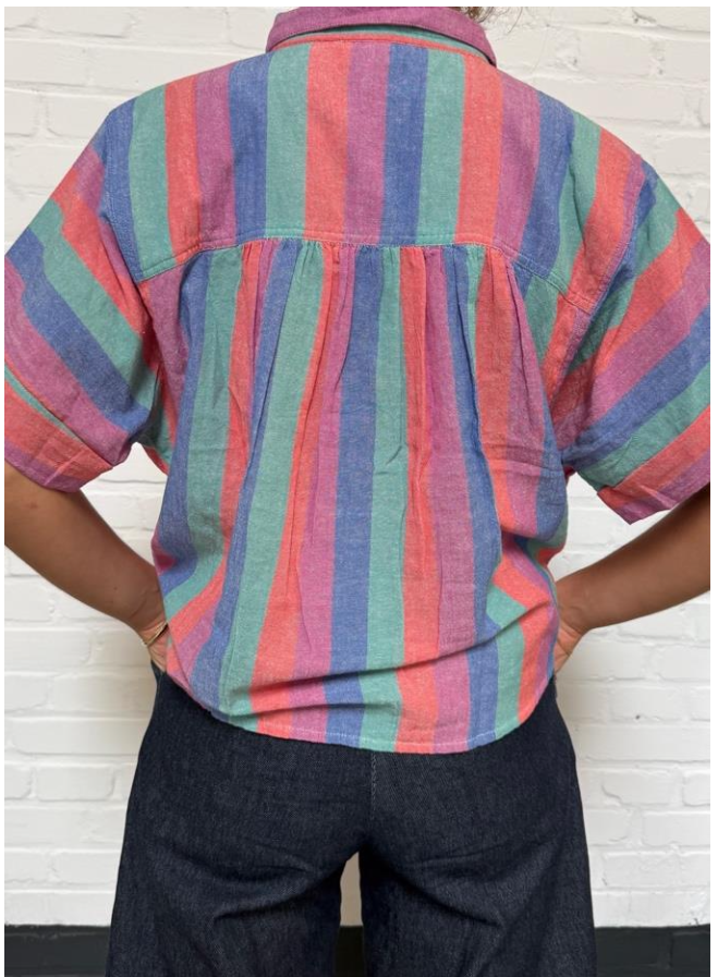 Blouses korte mouw multicolor by-bar