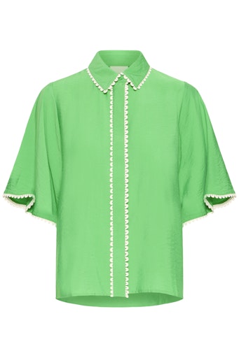 Blouses korte mouw groen ICHI
