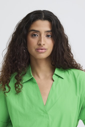 Blouses korte mouw groen ICHI