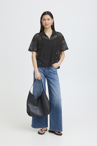 T-shirts korte mouw zwart ICHI