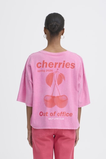 T-shirts korte mouw roze ICHI