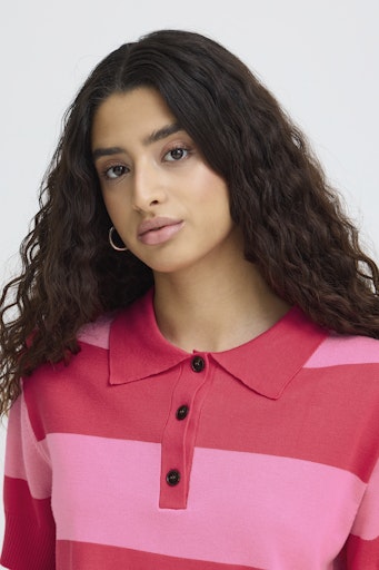Polo's korte mouw roze ICHI