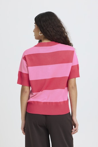 Polo's korte mouw roze ICHI