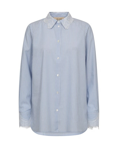 Blouses lange mouw blauw MOS MOSH