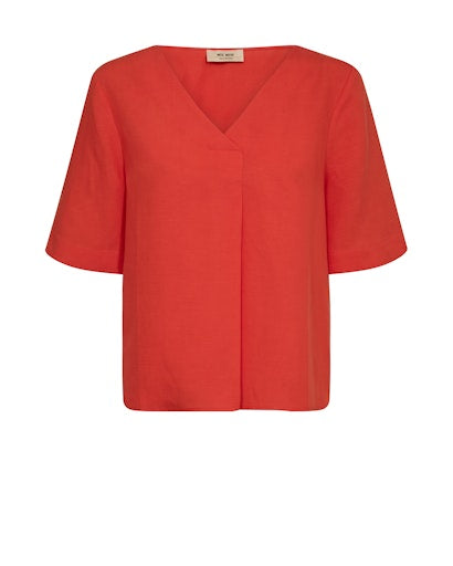 Blouses korte mouw oranje MOS MOSH